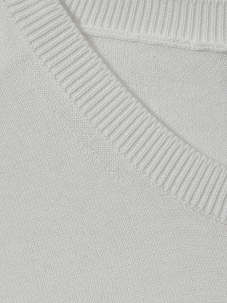 Oscar Jacobson Knitted Cotton Crew Neck T-Shirt - Image 2 of 6
