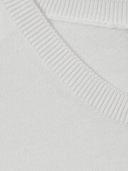 Oscar Jacobson Knitted Cotton Crew Neck T-Shirt - Image 6 of 6