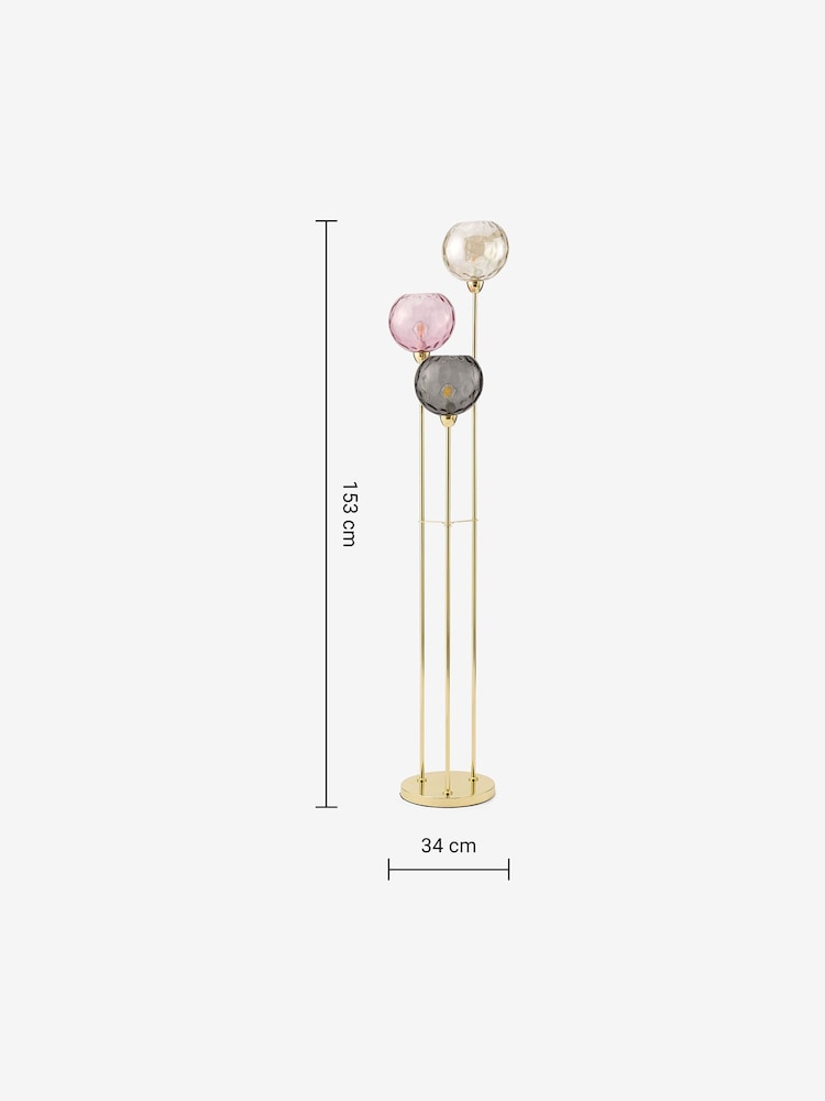 MADE.COM Pink Ilaria Floor Lamp - Image 4 of 4