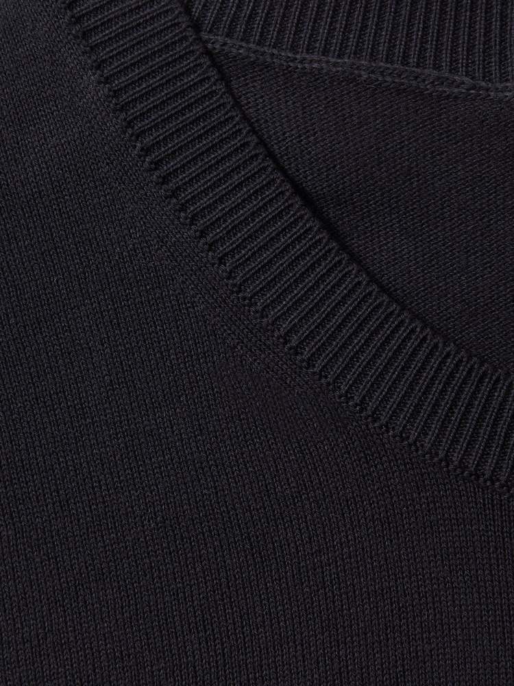 Oscar Jacobson Knitted Cotton Crew Neck T-Shirt - Image 2 of 6
