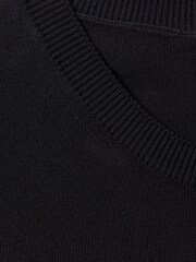 Oscar Jacobson Knitted Cotton Crew Neck T-Shirt - Image 6 of 6
