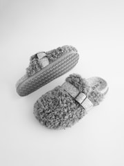 Grey Borg Buckle Mule Slippers - Image 5 of 7