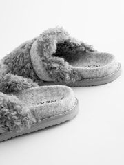 Grey Borg Buckle Mule Slippers - Image 6 of 7