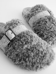 Grey Borg Buckle Mule Slippers - Image 7 of 7