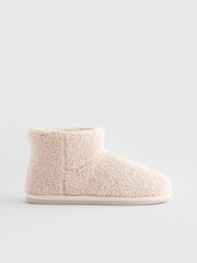 Cream Borg Boot Slippers - Image 3 of 8
