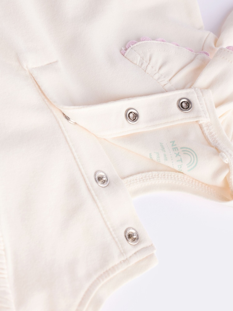 White/Green Baby Long Sleeve Top And Leggings Set - Image 12 of 14