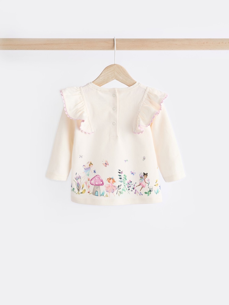 White/Green Baby Long Sleeve Top And Leggings Set - Image 7 of 14