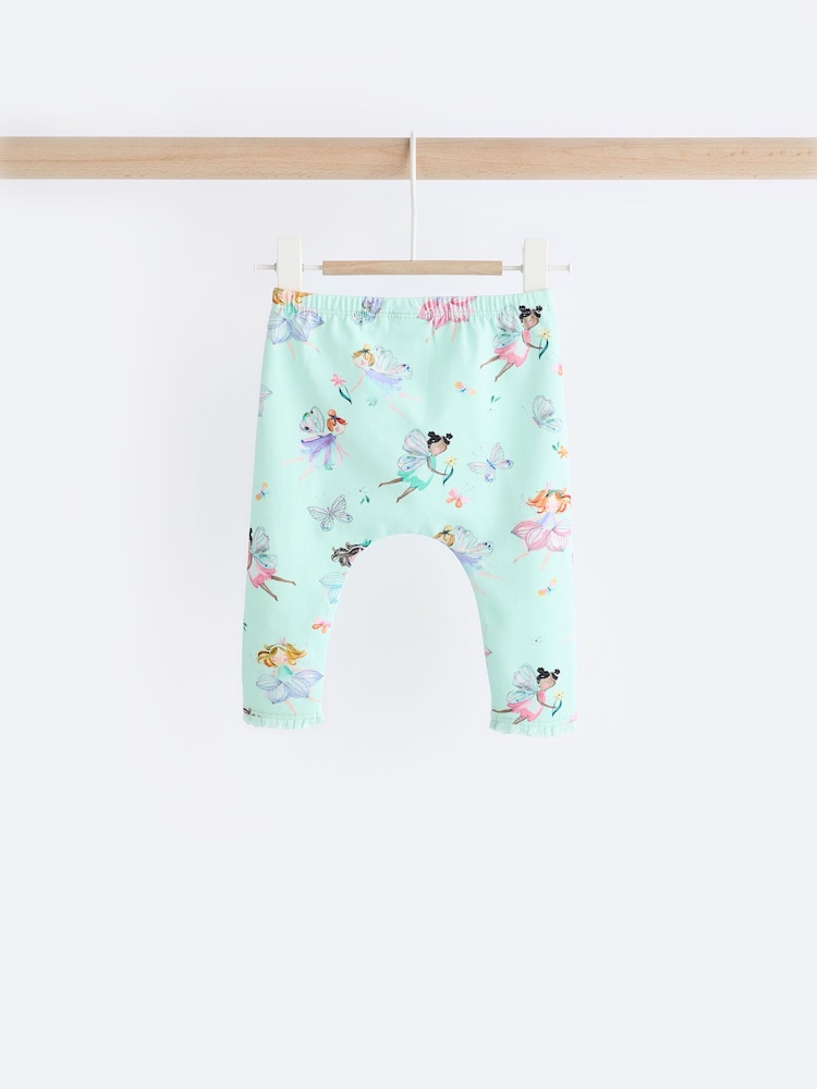 White/Green Baby Long Sleeve Top And Leggings Set - Image 8 of 14