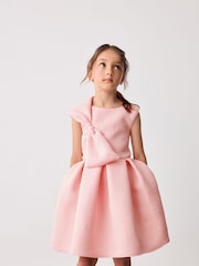 Baker by Ted Baker Bow Embossed Scuba Dress - Image 3 of 11