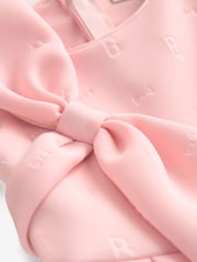 Baker by Ted Baker Bow Embossed Scuba Dress - Image 9 of 11