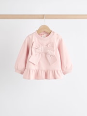 Pink Floral Baby Sweatshirt And Leggings Set - Image 7 of 15