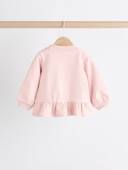 Pink Floral Baby Sweatshirt And Leggings Set - Image 8 of 15