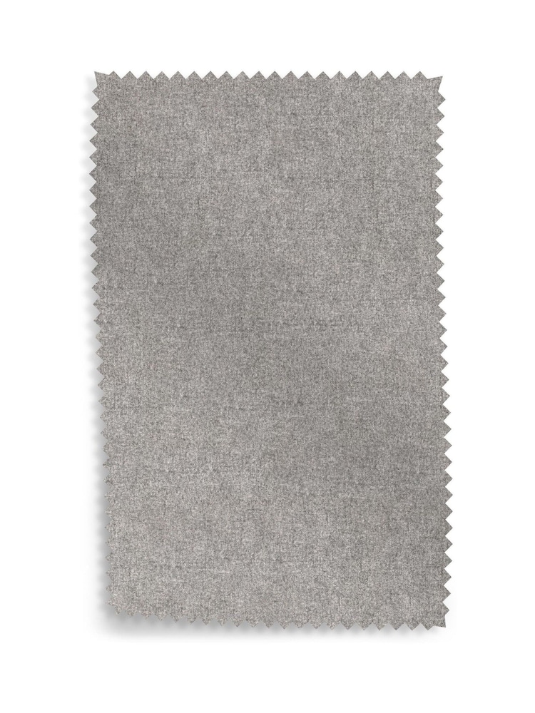 Wool Blend Grey Cerys Upholstered Hotel Bed Frame with Ottoman Storage and Mirrors - Image 9 of 9