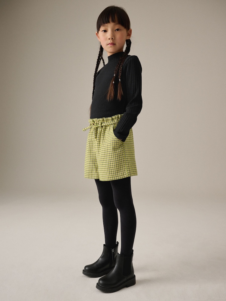 Lime Green Check Shorts (3-16yrs) - Image 2 of 7