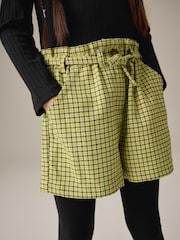 Lime Green Check Shorts (3-16yrs) - Image 4 of 7