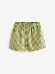 Lime Green Check Shorts (3-16yrs) - Image 5 of 7