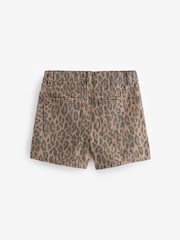 Leopard Print 100% Cotton Denim Skort (3-16yrs) - Image 6 of 8
