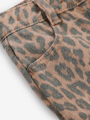 Leopard Print 100% Cotton Denim Skort (3-16yrs) - Image 8 of 8
