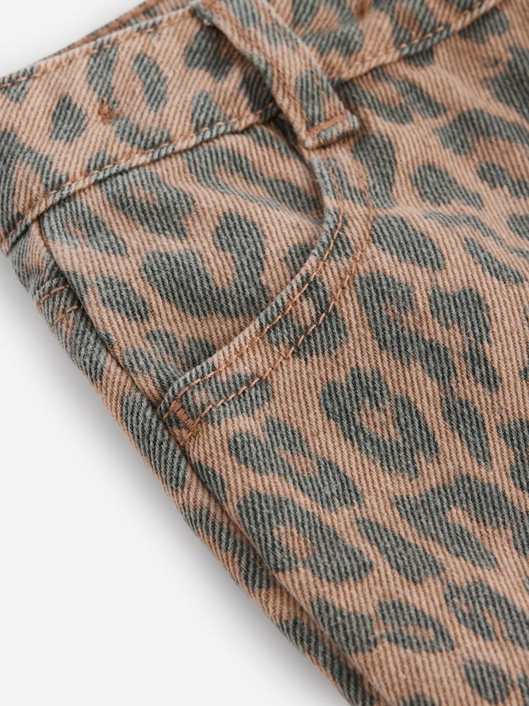 Leopard Print Denim Skort (3-16yrs) - Image 8 of 8 Leopard Print Denim Skort (3-16yrs) - Image 8 of 8