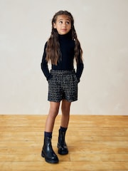 Black Check Shorts (3-16yrs) - Image 2 of 8