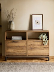 Dark Natural Bronx Shoe Storage Cabinet - Image 2 of 9