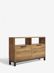 Dark Natural Bronx Shoe Storage Cabinet - Image 7 of 9