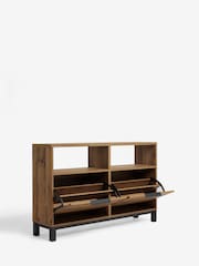 Dark Natural Bronx Shoe Storage Cabinet - Image 8 of 9