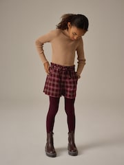 Berry Red Check Shorts (3-16yrs) - Image 1 of 7