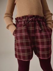 Berry Red Check Shorts (3-16yrs) - Image 2 of 7