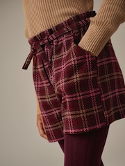 Berry Red Check Shorts (3-16yrs) - Image 4 of 7