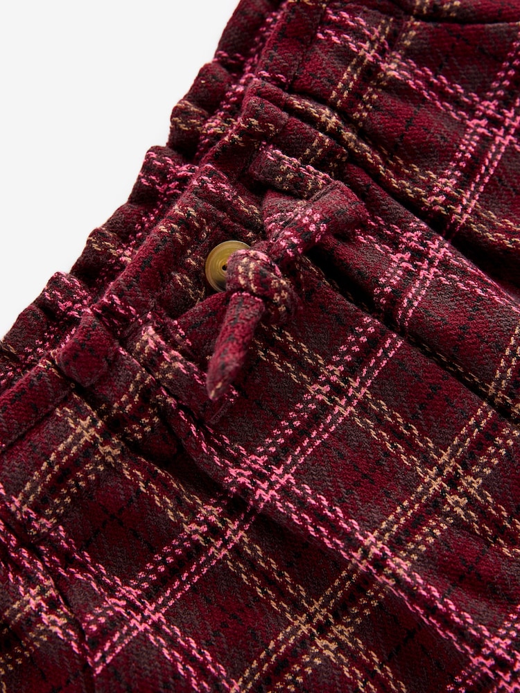 Berry Red Check Shorts (3-16yrs) - Image 7 of 7