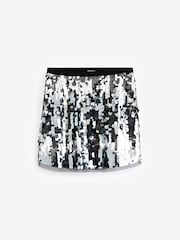 Black/Silver Sequin Skirt (3-16yrs) - Image 5 of 8