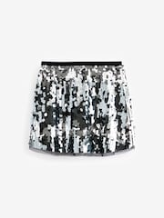 Black/Silver Sequin Skirt (3-16yrs) - Image 6 of 8