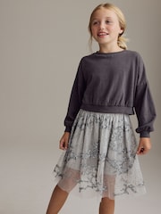 Silver Lace Sequin Skirt (3-16yrs) - Image 1 of 8