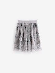 Silver Lace Sequin Skirt (3-16yrs) - Image 6 of 8