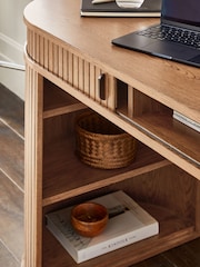 Dark Natural Conway Desk - Image 6 of 10