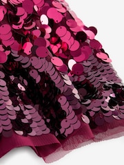 Berry Red Sequin Skirt (3-16yrs) - Image 7 of 7