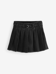 Charcoal Grey Denim Pleated Skirt (3-16yrs) - Image 5 of 7