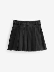 Charcoal Grey Denim Pleated Skirt (3-16yrs) - Image 6 of 7