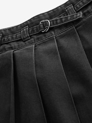Charcoal Grey Denim Pleated Skirt (3-16yrs) - Image 7 of 7