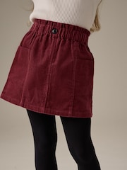 Berry Red 100% Cotton Cord Skirt (3-16yrs) - Image 1 of 8