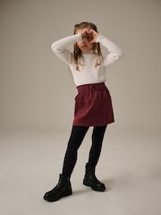 Berry Red 100% Cotton Cord Skirt (3-16yrs) - Image 2 of 8