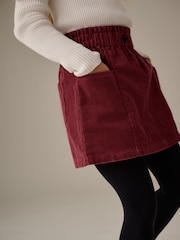 Berry Red 100% Cotton Cord Skirt (3-16yrs) - Image 4 of 8