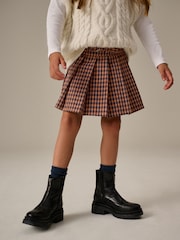 Orange Pleated Check Skirt (3-16yrs) - Image 3 of 6