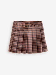 Orange Pleated Check Skirt (3-16yrs) - Image 4 of 6