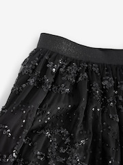 Black Lace Sequin Skirt (3-16yrs) - Image 7 of 9