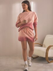 Pink Ombre Sweat Shorts - Image 2 of 6