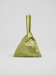 LK Bennett Green Taylor Satin Handbag - Image 1 of 6