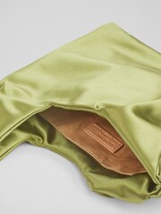 LK Bennett Green Taylor Satin Handbag - Image 5 of 6