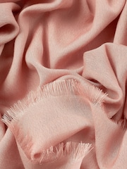 LK Bennett Pink Sutton Modal Wool Blend Scarf - Image 2 of 2